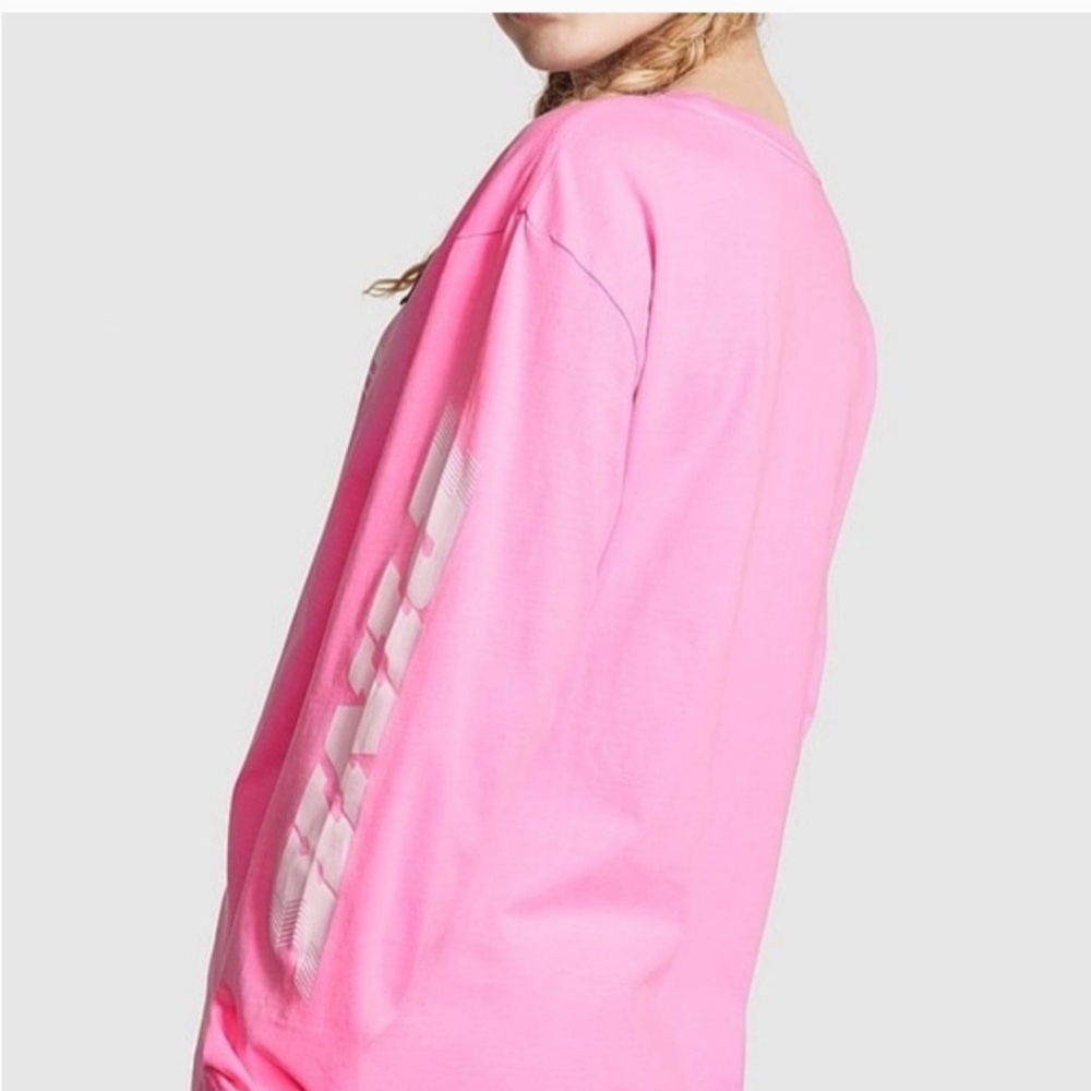 PINK Victoria's Secret Womens Long Sleeve Shirt - Pink - Picture 2 of 6